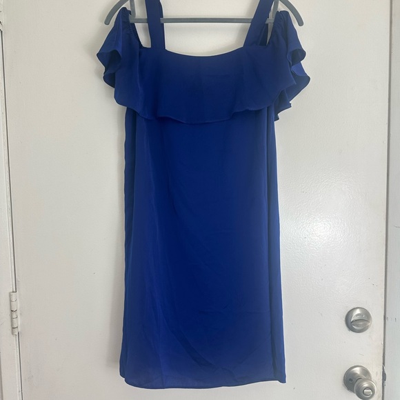 Drop Shoulders Dress Satin 6 - Picture 5 of 5
